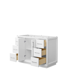 Wyndham Strada 48 Inch Single Bathroom Vanity No Counter Top No Sink - Luxe Bathroom Vanities