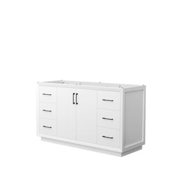 Wyndham Strada 60 Inch Single Bathroom Vanity No Counter Top No Sink - Luxe Bathroom Vanities