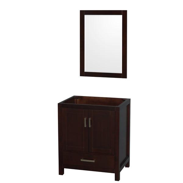 30 inch Single Bathroom Vanity, No Countertop, No Sink, and 24 inch Mirror - Luxe Bathroom Vanities Luxury Bathroom Fixtures Bathroom Furniture