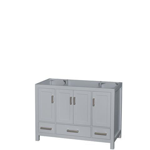 48 inch Single Bathroom Vanity in Gray, No Countertop, No Sink, and No Mirror - Luxe Bathroom Vanities Luxury Bathroom Fixtures Bathroom Furniture