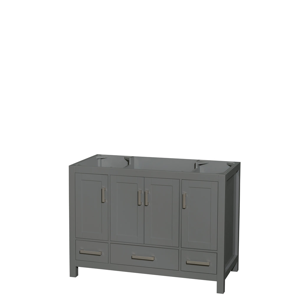 48 inch Single Bathroom Vanity in Dark Gray, No Countertop, No Sink, and No Mirror - Luxe Bathroom Vanities Luxury Bathroom Fixtures Bathroom Furniture