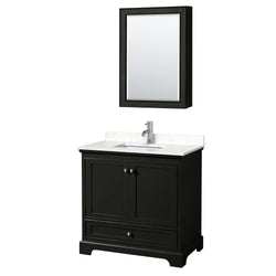 Wyndham Deborah 36 Inch Single Bathroom Vanity - Luxe Bathroom Vanities