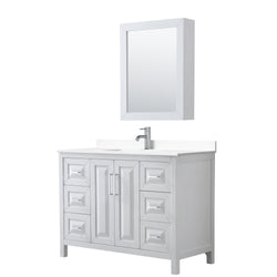 Wyndham Daria 48 Inch Single Bathroom Vanity - Luxe Bathroom Vanities