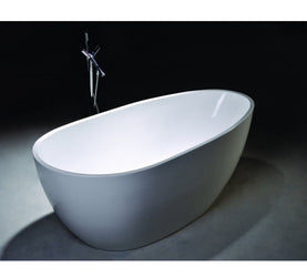 Legion Furniture 68" White Acrylic Tub - No Faucet - Luxe Bathroom Vanities