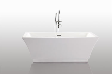 Legion Furniture 67" White Acrylic Tub - No Faucet - Luxe Bathroom Vanities