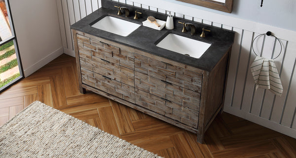 Legion Furniture 60" Wood Sink Vanity Match With Marble Wh 5160" Top -No Faucet - Luxe Bathroom Vanities