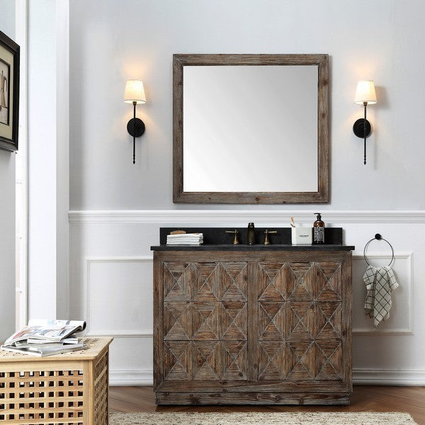 Legion Furniture 48" Wood Sink Vanity Match With Marble Wh 5148" Top -No Faucet - Luxe Bathroom Vanities