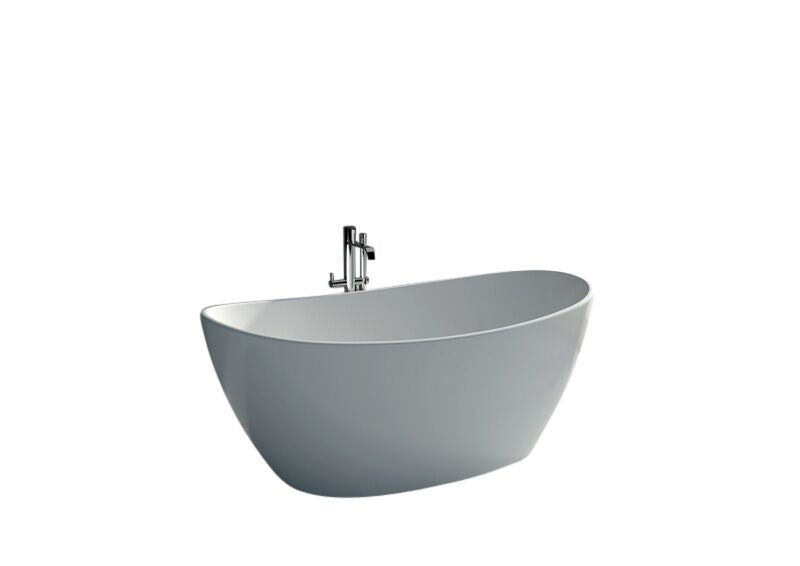 Legion Furniture 64.2" Solid Surface Tub - No Faucet - Luxe Bathroom Vanities