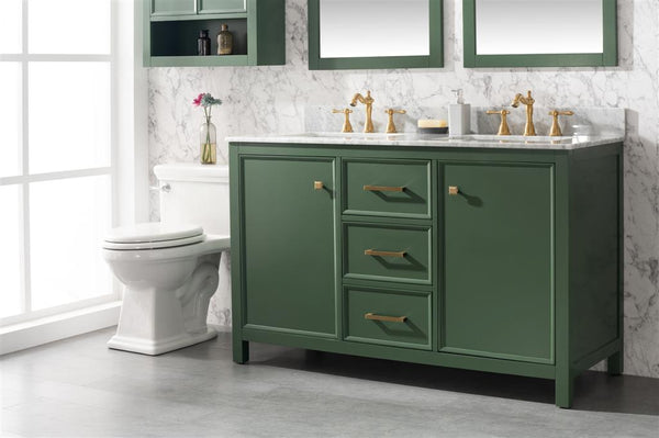 Legion Furniture 54" Double Sink Vanity Cabinet With Top - Luxe Bathroom Vanities