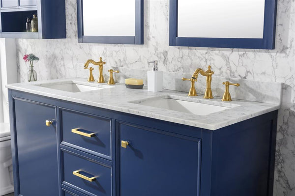 Legion Furniture 60" Double Sink Vanity Cabinet With Top - Luxe Bathroom Vanities