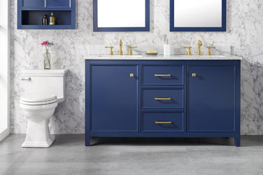 Legion Furniture 60" Double Sink Vanity Cabinet With Top - Luxe Bathroom Vanities