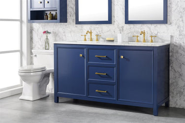Legion Furniture 60" Double Sink Vanity Cabinet With Top - Luxe Bathroom Vanities