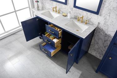 Legion Furniture 60" Double Sink Vanity Cabinet With Top - Luxe Bathroom Vanities