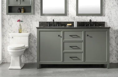 Legion Furniture 60" Double Sink Vanity Cabinet With Top - Luxe Bathroom Vanities