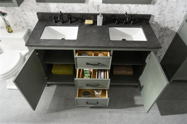 Legion Furniture 60" Double Sink Vanity Cabinet With Top - Luxe Bathroom Vanities