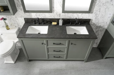 Legion Furniture 60" Double Sink Vanity Cabinet With Top - Luxe Bathroom Vanities