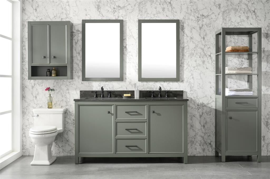Legion Furniture 60" Double Sink Vanity Cabinet With Top - Luxe Bathroom Vanities