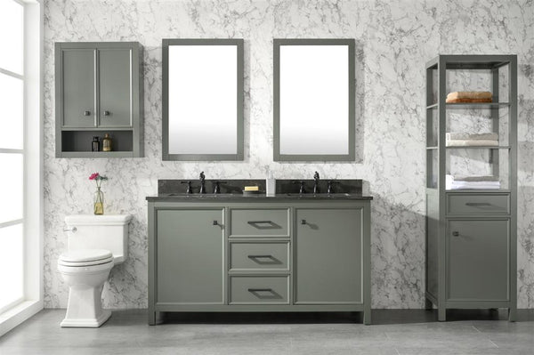 Legion Furniture 60" Double Sink Vanity Cabinet With Top - Luxe Bathroom Vanities