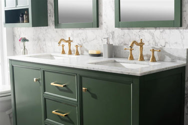 Legion Furniture 60" Double Sink Vanity Cabinet With Top - Luxe Bathroom Vanities
