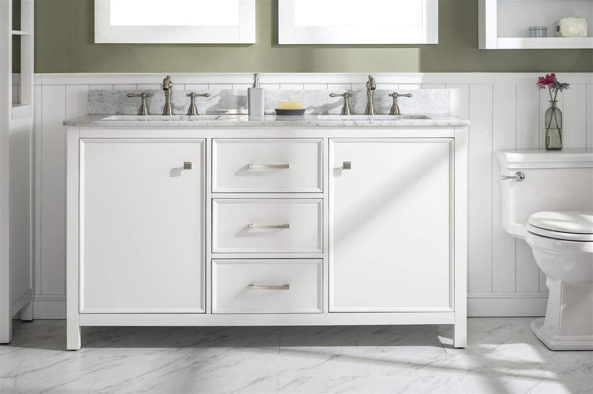 Legion Furniture 60" Double Sink Vanity Cabinet With Top - Luxe Bathroom Vanities