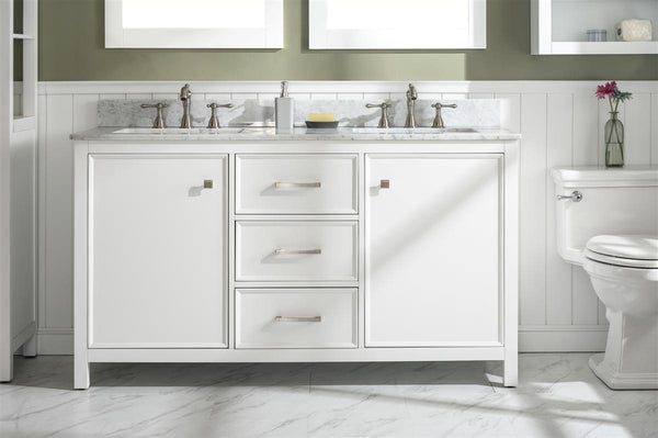 Legion Furniture 60" Double Sink Vanity Cabinet With Top - Luxe Bathroom Vanities