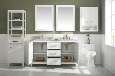 Legion Furniture 60" Double Sink Vanity Cabinet With Top - Luxe Bathroom Vanities