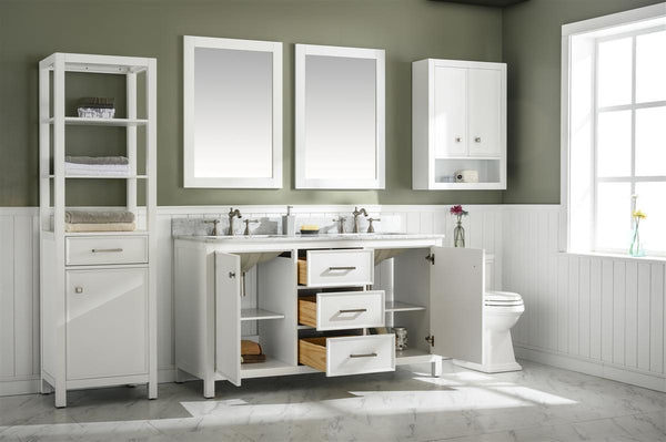 Legion Furniture 60" Double Sink Vanity Cabinet With Top - Luxe Bathroom Vanities