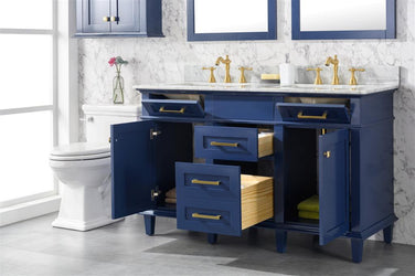 Legion Furniture 54" Double Sink Vanity Cabinet With Top - Luxe Bathroom Vanities