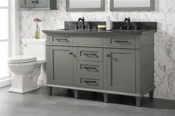 Legion Furniture 54" Double Sink Vanity Cabinet With Top - Luxe Bathroom Vanities