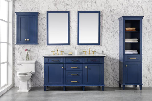 Legion Furniture 60" Double Sink Vanity Cabinet With Top - Luxe Bathroom Vanities