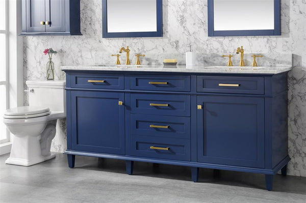 Legion Furniture 72" Double Single Sink Vanity Cabinet With Top - Luxe Bathroom Vanities
