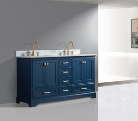 Legion Furniture 60" Solid Wood Sink Vanity Without Faucet - Luxe Bathroom Vanities