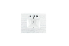James Martin 30" Single Top, 3 CM Arctic Fall Solid Surface - Luxe Bathroom Vanities Luxury Bathroom Fixtures Bathroom Furniture