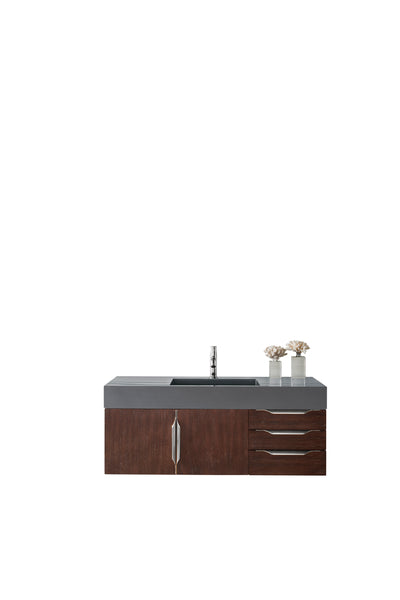 James Martin Mercer Island 48" Single Vanity with Glossy Composite Top - Luxe Bathroom Vanities