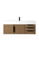 James Martin Mercer Island 48" Single Vanity with Glossy Composite Top - Luxe Bathroom Vanities