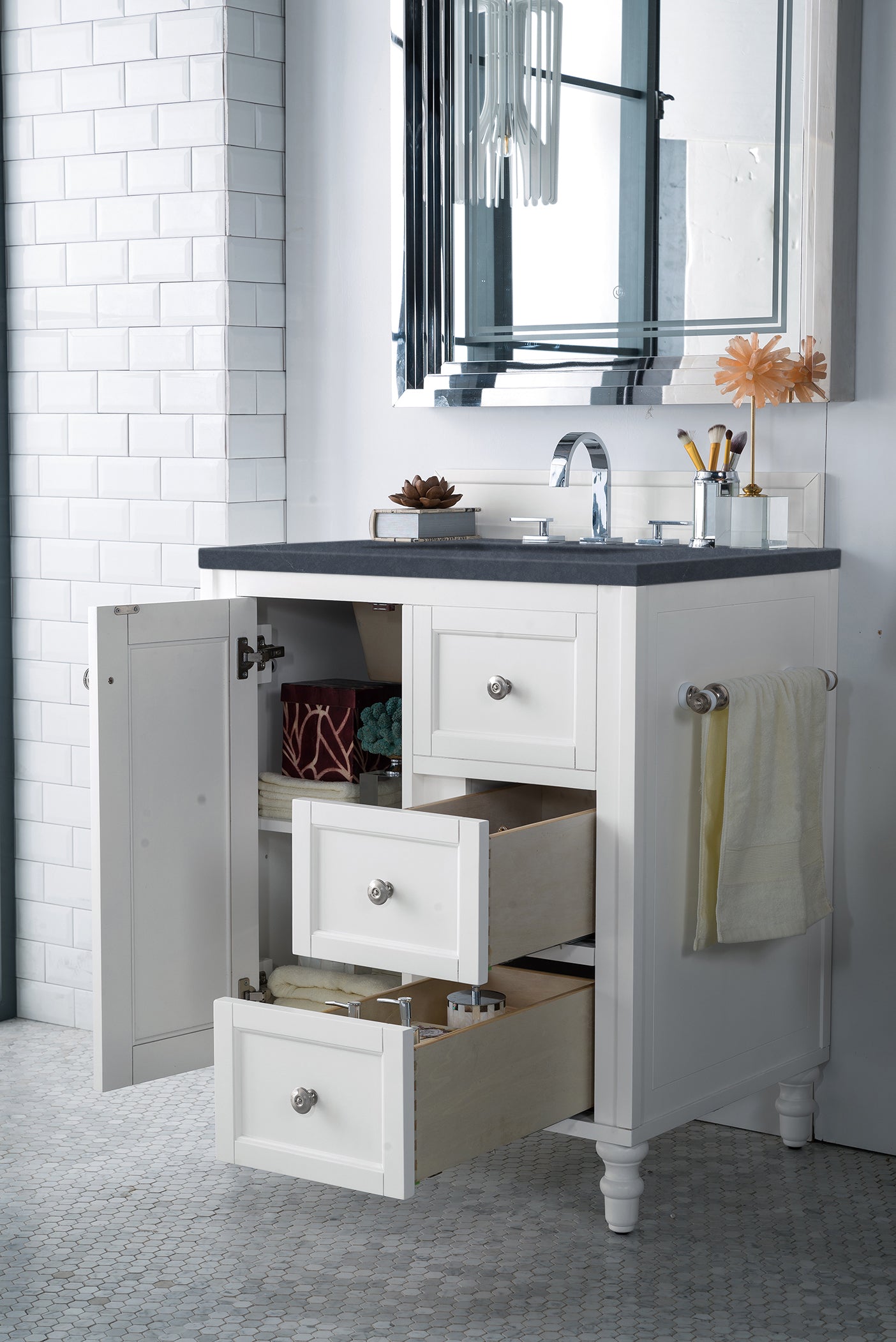 James Martin Copper Cove Encore 30" Single Vanity with 3 CM Countertop - Luxe Bathroom Vanities