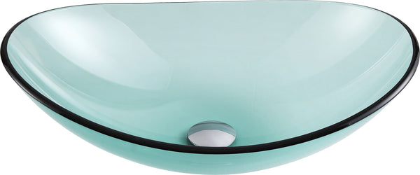 Major Series Deco-Glass Vessel Sink in Lustrous Green - Luxe Bathroom Vanities