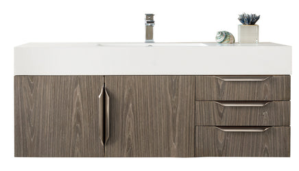 James Martin Mercer Island 48" Single Vanity with Glossy Composite Top - Luxe Bathroom Vanities