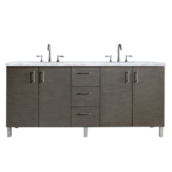 James Martin Metropolitan 72" Double Vanity with 3 CM Countertop - Luxe Bathroom Vanities