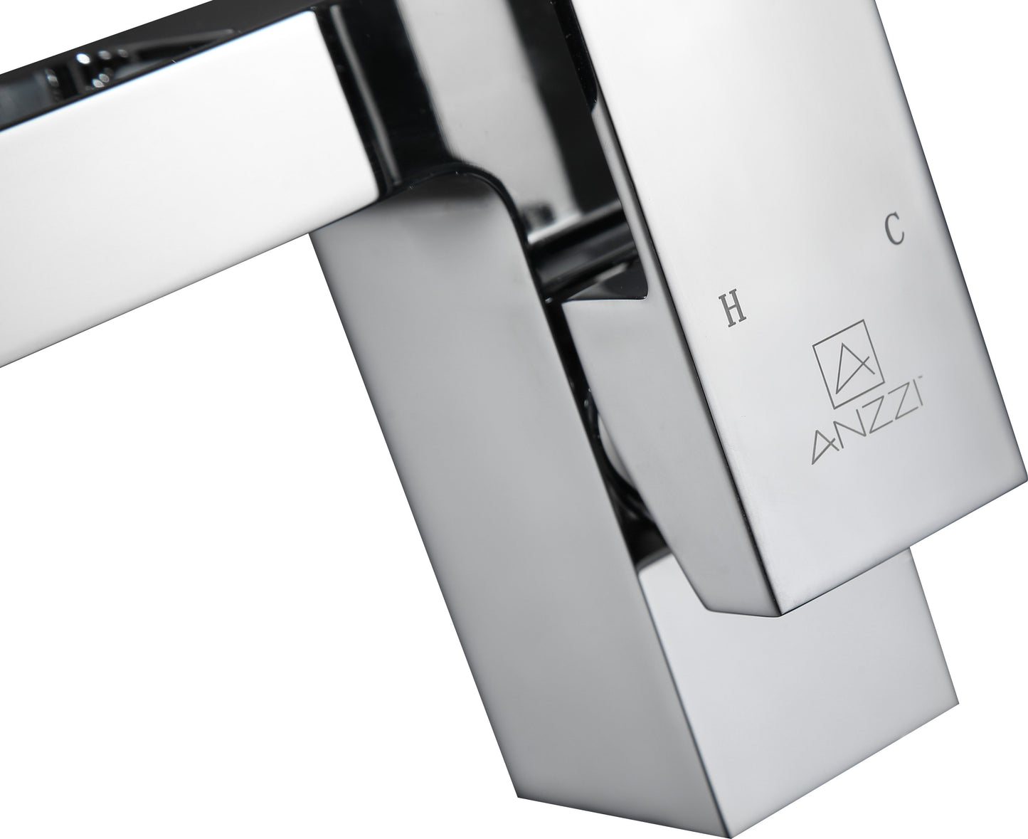 Zhona Series Single Hole Single-Handle Low-Arc Bathroom Faucet in Polished Chrome - Luxe Bathroom Vanities