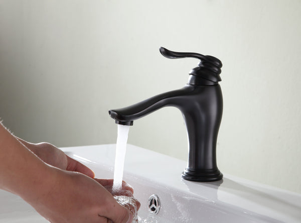 Anfore Single Hole Single Handle Bathroom Faucet - Luxe Bathroom Vanities