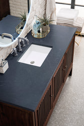 James Martin Athens 60" Single Vanity Cabinet with 3 CM Countertop - Luxe Bathroom Vanities