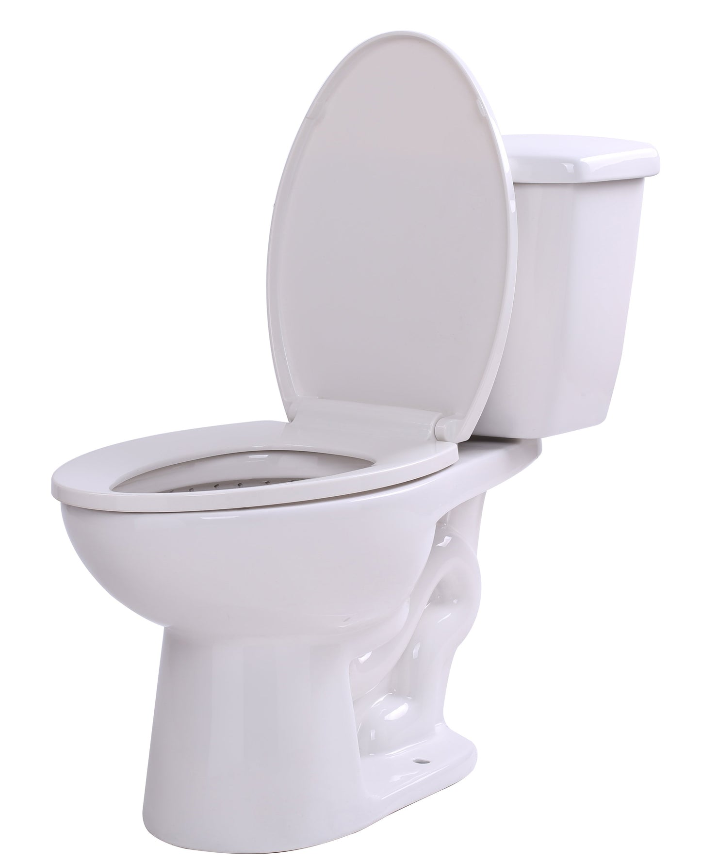 Kame 2-piece 1.28 GPF Single Flush Elongated Toilet in White - Luxe Bathroom Vanities