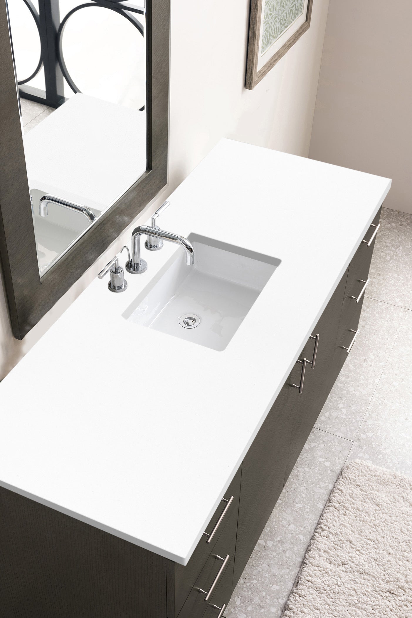 James Martin Metropolitan 60" Single Vanity with 3 CM Countertop - Luxe Bathroom Vanities