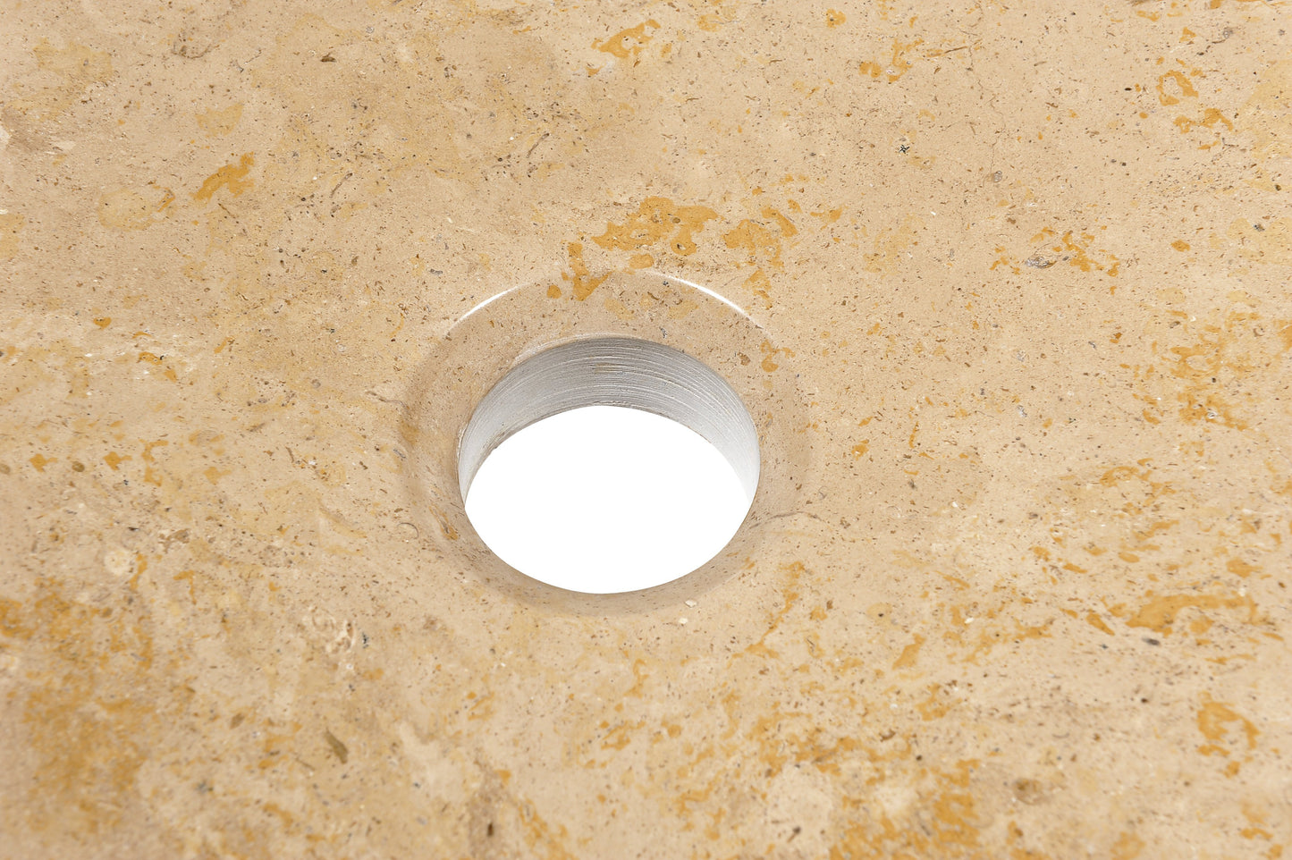 Stoic Crown Natural Stone Vessel Sink in Classic Cream - Luxe Bathroom Vanities