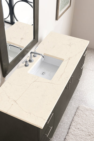 James Martin Metropolitan 60" Single Vanity with 3 CM Countertop - Luxe Bathroom Vanities