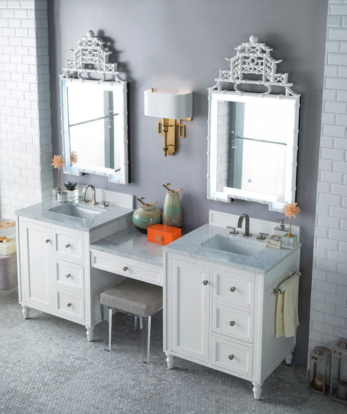 Double Sink Vanities with Makeup Area - Foter