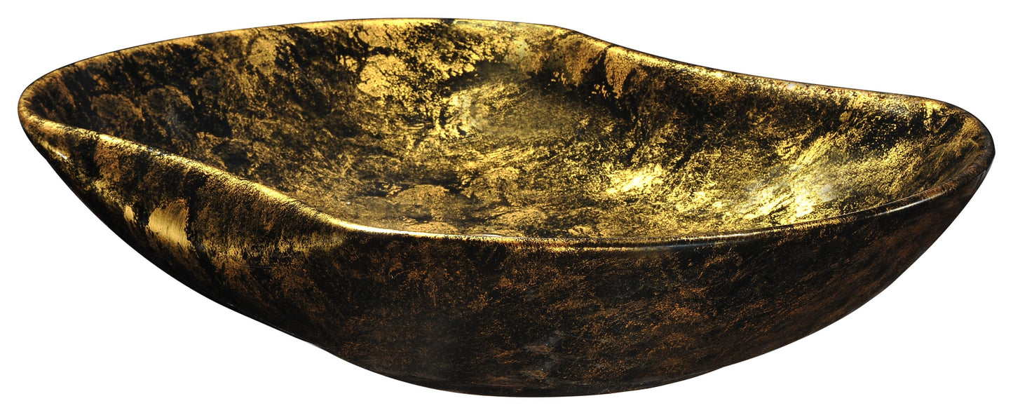 Apollo Gold Ceramic Vessel Sink in Apollo Gold Finish - Luxe Bathroom Vanities