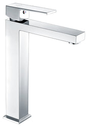 Vieno Series Deco-Glass Vessel Sink in Crystal Clear Floral with Enti Faucet - Luxe Bathroom Vanities