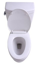 Talos 2-piece 1.6 GPF Single Flush Elongated Toilet in White - Luxe Bathroom Vanities